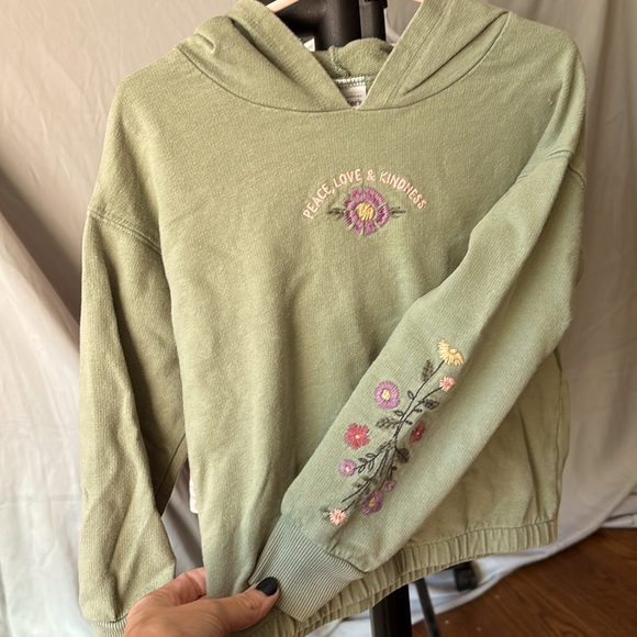 Carters Green Hooded Sweater - Picture 1 of 4